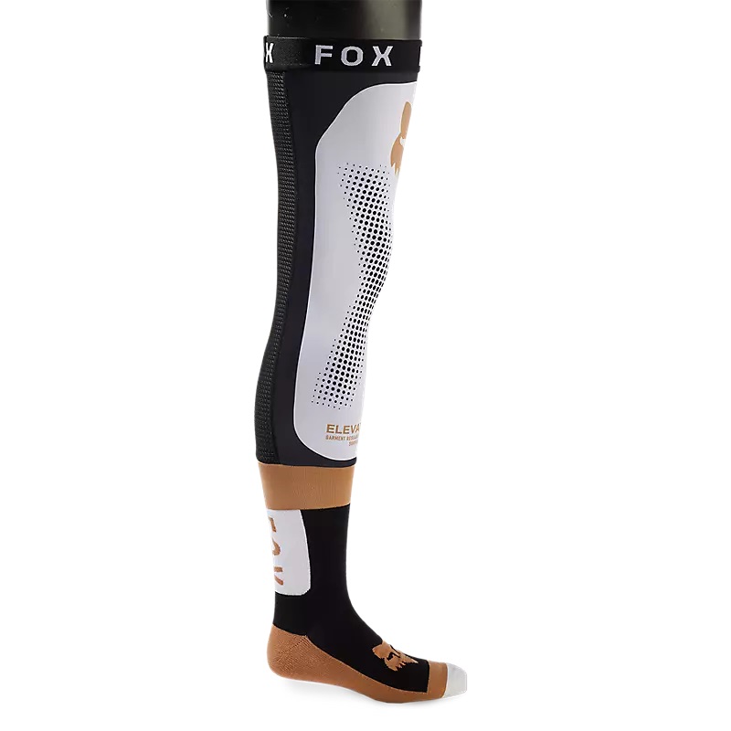 FOX Flexair Knee-Brace-Strümpfe  Schwarz/Weiß