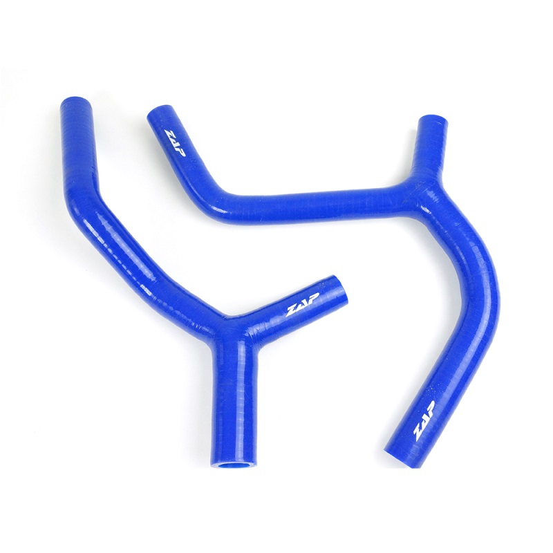 Silikon-Kühlerschlauch Kawasaki KX450F 16-18 blau Y-Kit Silikon-Kühlerschlauch Kawasaki KX450F 16-18 blau Y-Kit