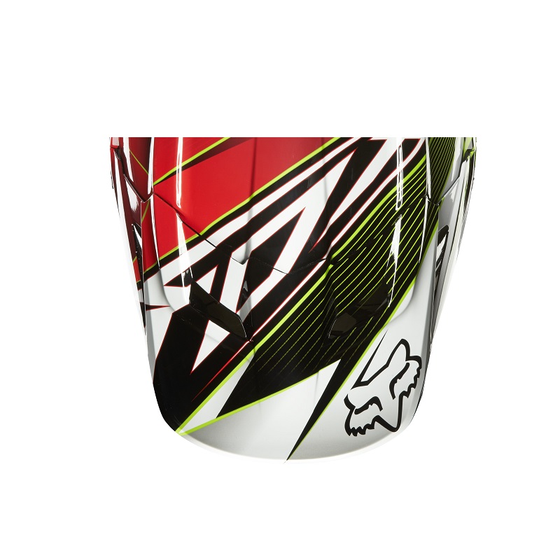 FOX V1 Radeon Helmschild red Gr: M/L FOX V1 Radeon Helmschild red Gr: M/L