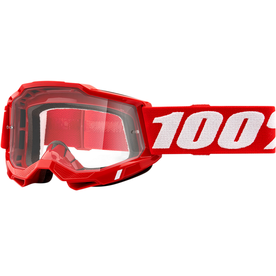 100% Accuri 2 OTG Goggle Red - Clear Lens