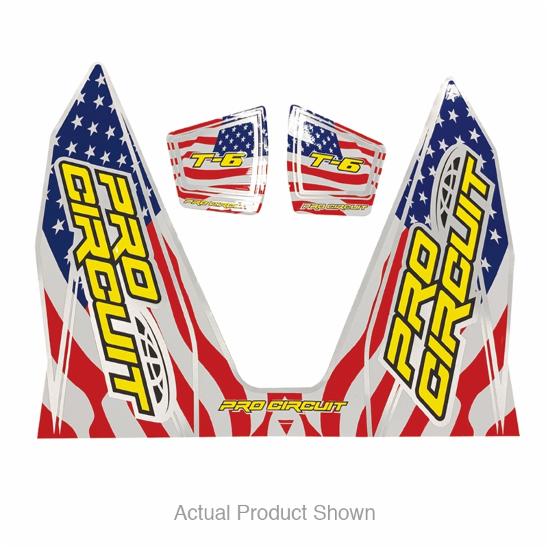 Aufkleberkit für Pro Circuit T6R Schalldämpfer Amerika Aufkleberkit für Pro Circuit T6R Schalldämpfer Amerika