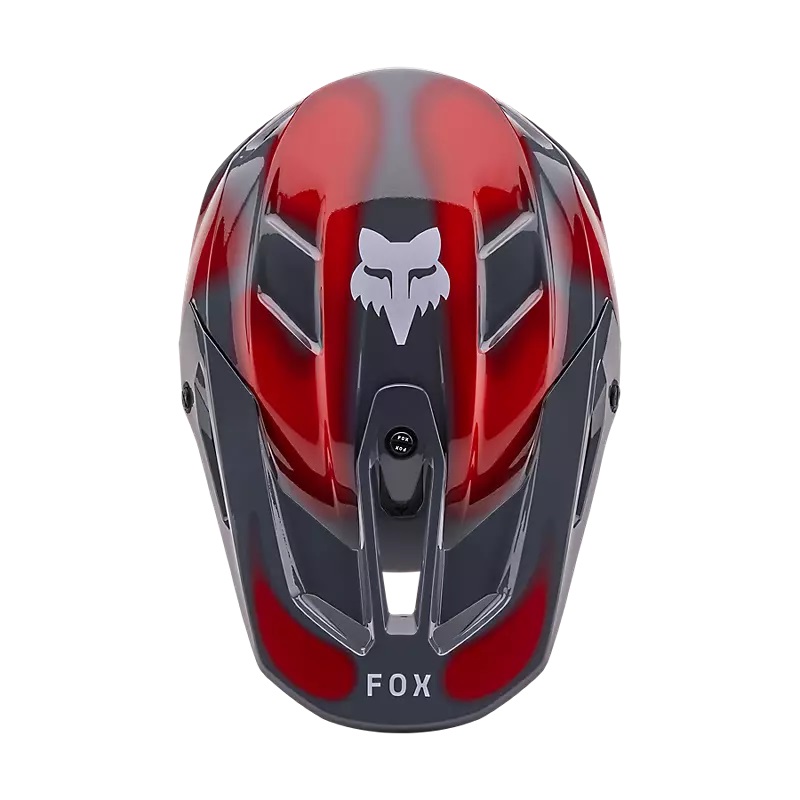 FOX MX-Helm V3 Volatile  Grau/Rot Gr: L 59-60cm