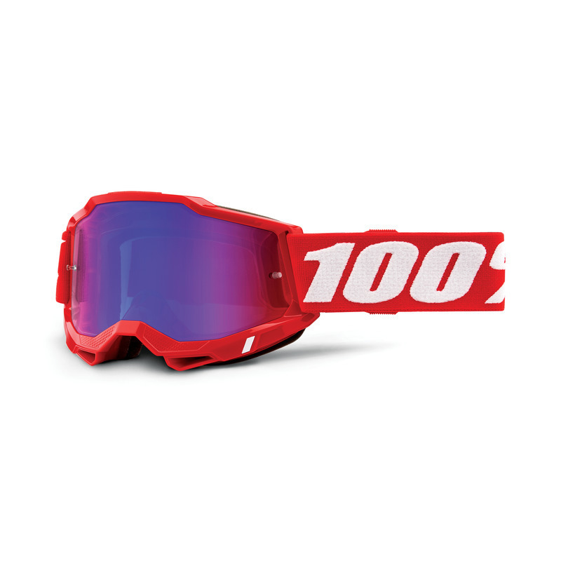 100% Accuri 2 Goggle Red - Mirror Red/Blue