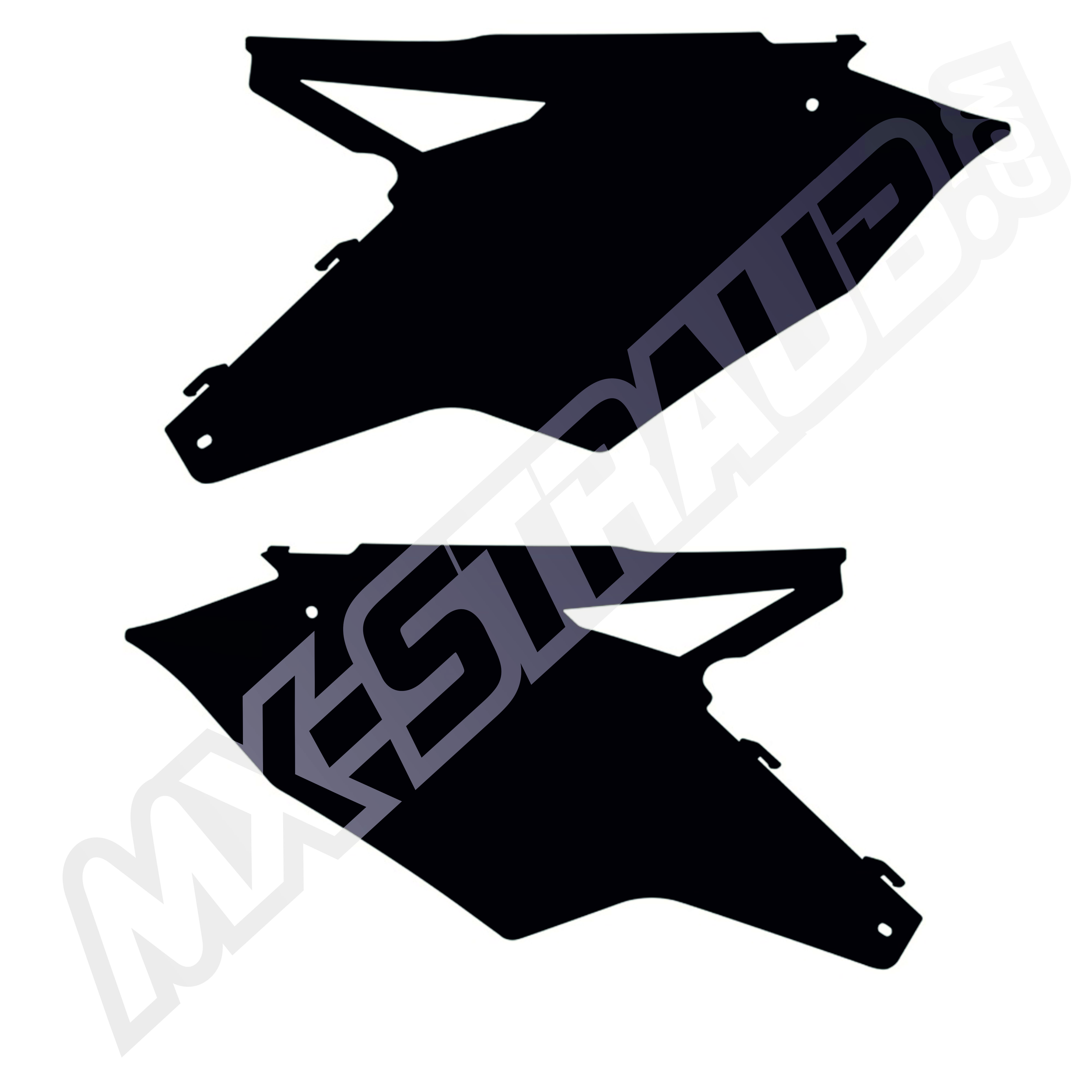 Seitenteile KXF450 16-18 / KXF250 17-20 schwarz Seitenteile KXF450 16-18 / KXF250 17-20 schwarz