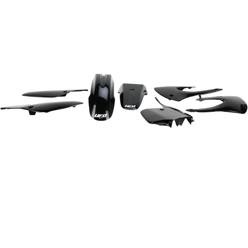 UFO Plastik-Kit Kawasaki KX85 02-13 New Style komplett schwarz UFO Plastik-Kit Kawasaki KX85 02-13 New Style komplett schwarz