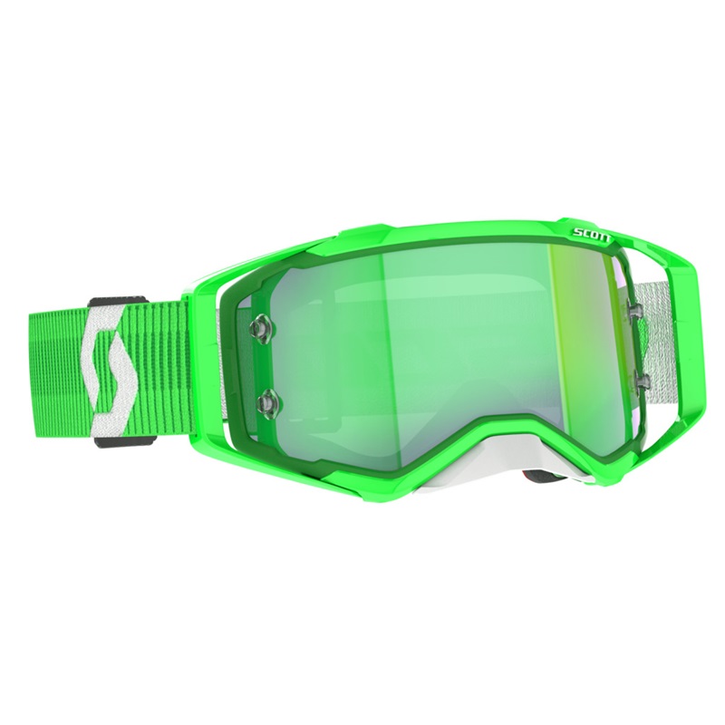 Scxott Prospect MX-Brille Grün/WEiß Glas: Grün-Chrome Scxott Prospect MX-Brille Grün/WEiß Glas: Grün-Chrome