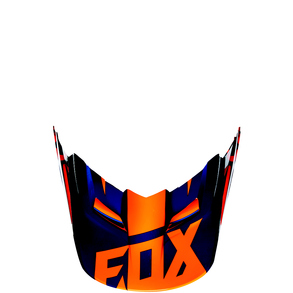 FOX V1 Helmet Visor Race Orange/Blue Gr: M/L