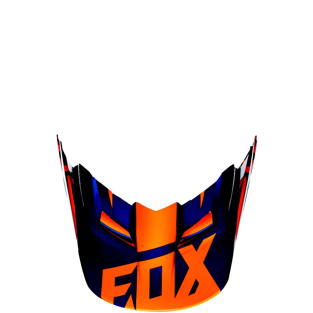 FOX V1 Helmet Visor Race Orange/Blue Gr: M/L FOX V1 Helmet Visor Race Orange/Blue Gr: M/L