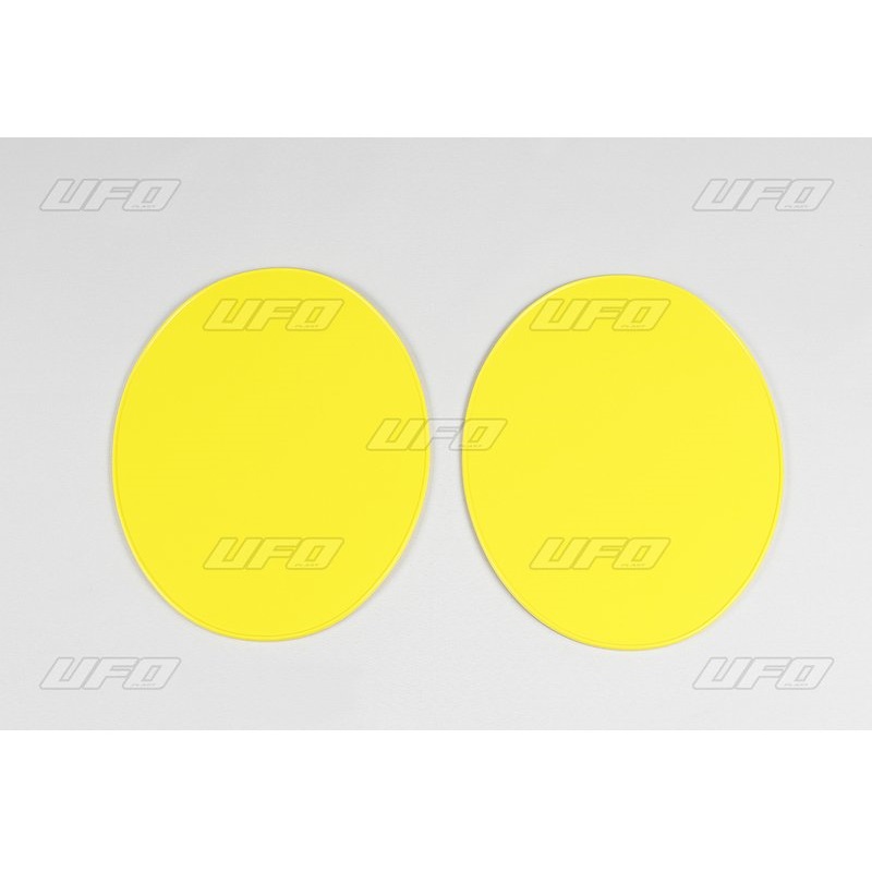 UFO UNIVERSAL Nummerntafel Oval (2 Stück) gelb