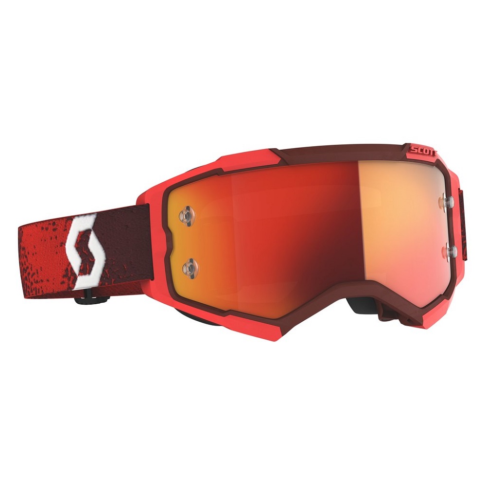SCOTT Fury MX-Brille  Red / Orange Chrome Works