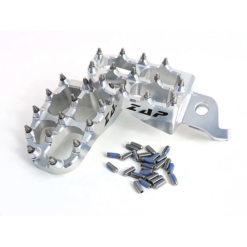 ZAP E-Peg Fußrasten KXF 250 06- silber ZAP E-Peg Fußrasten KXF 250 06- silber