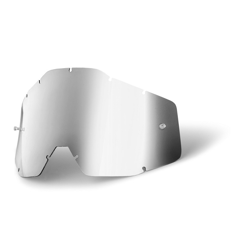 Ersatzglas für 100% Racercraft/Accuri Brille in Silber verspiegelt Ersatzglas für 100% Racercraft/Accuri Brille in Silber verspiegelt