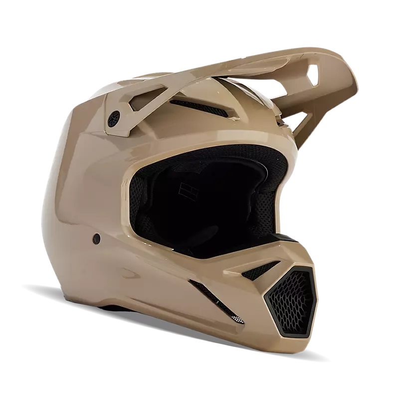 FOX V1 Solid Helm Taupe Gr:M