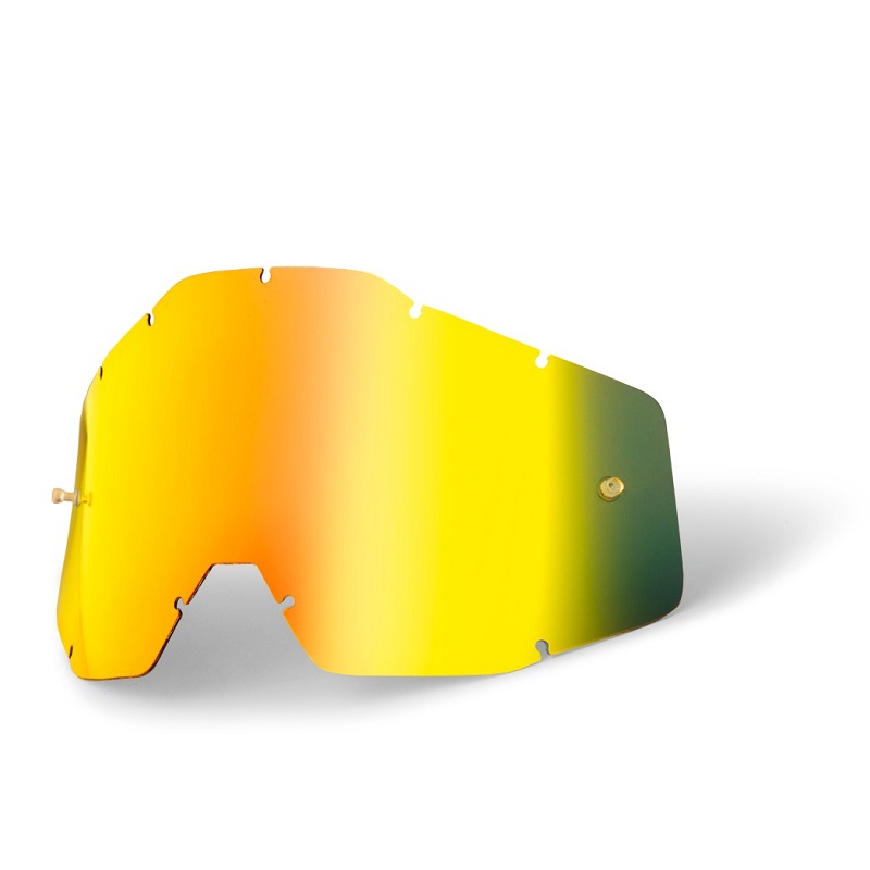 Ersatzglas für 100% Racercraft/Accuri Brille in Gold verspiegelt Ersatzglas für 100% Racercraft/Accuri Brille in Gold verspiegelt
