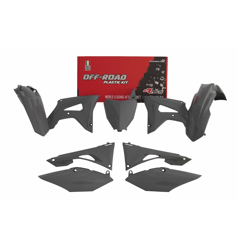Race Tech Plastikkit CRF 450 17- 250 18- Grau 6tlg. Race Tech Plastikkit CRF 450 17- 250 18- Grau 6tlg.