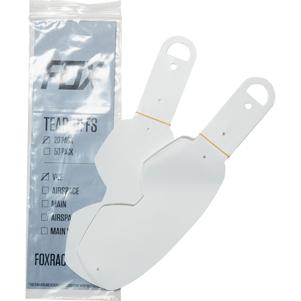 FOX Vue Google Standard Tear Offs - 20 Pack FOX Vue Google Standard Tear Offs - 20 Pack
