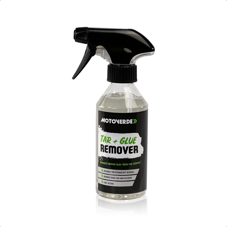 Motoverde Teer und Klebeentferner+ Reinigung, (Tar + Glue) 250ml + Sprüher