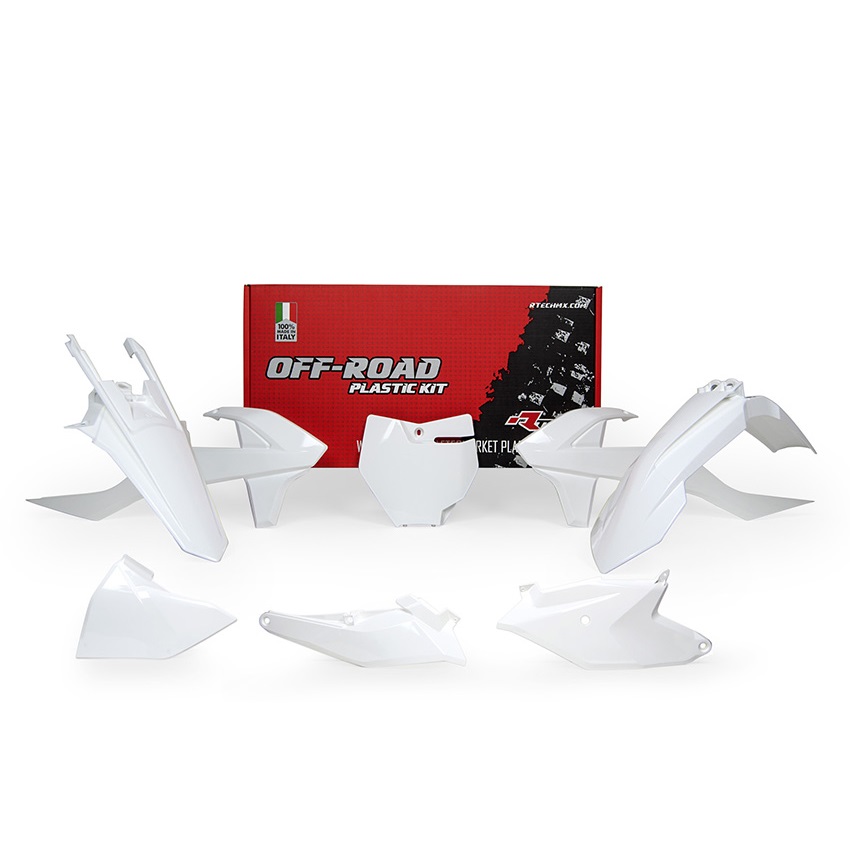 Race Tech Plastikkit passend bei KTM SX 85 18-> Weiß 6 tlg. Race Tech Plastikkit passend bei KTM SX 85 18-> Weiß 6 tlg.