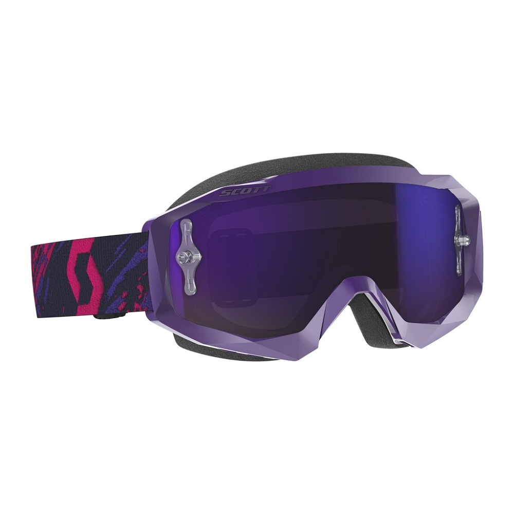 SCOTT Hustle X MX Brille Purple/Pink / Lens Purple Chrome Works