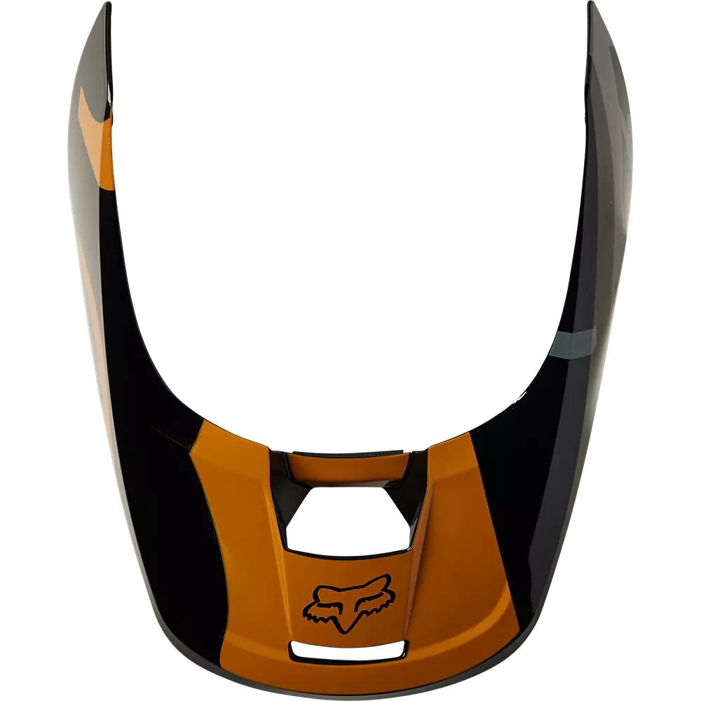 FOX V1 Skew Helm Ersatz-Schild schwarz/gold Gr: L FOX V1 Skew Helm Ersatz-Schild schwarz/gold Gr: L