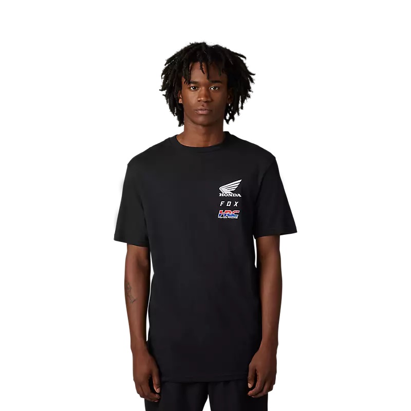 Fox X Honda X T-Shirt Schwarz Fox X Honda X T-Shirt Schwarz