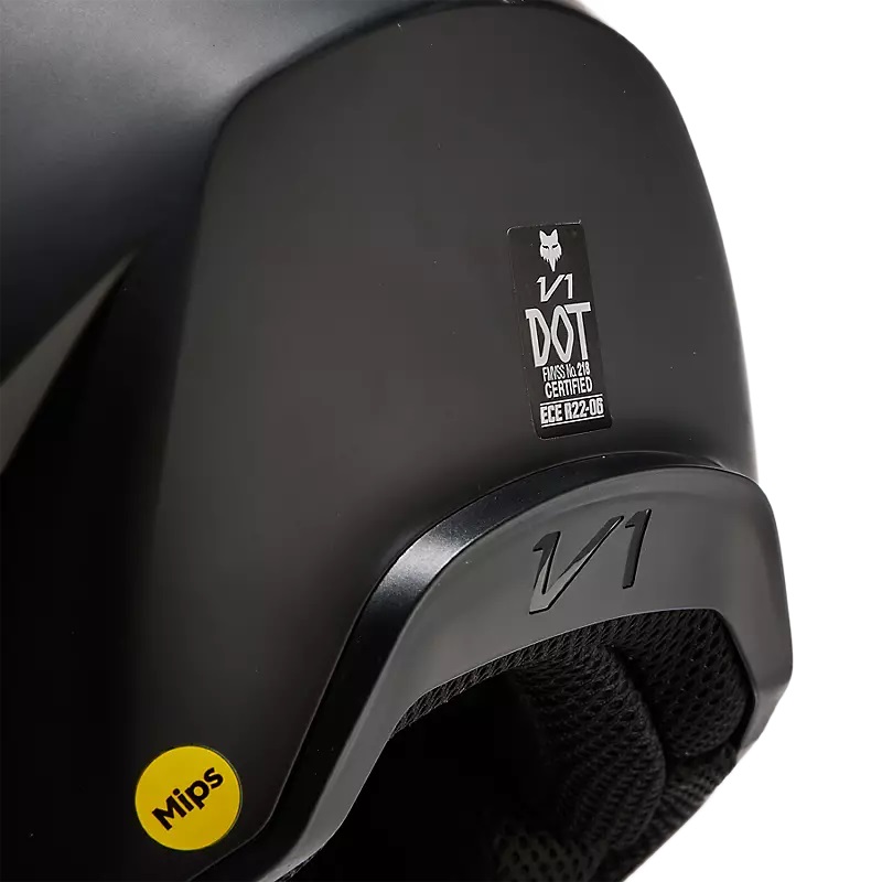 FOX V1 MX Helm Solid matt schwarz FOX V1 MX Helm Solid matt schwarz