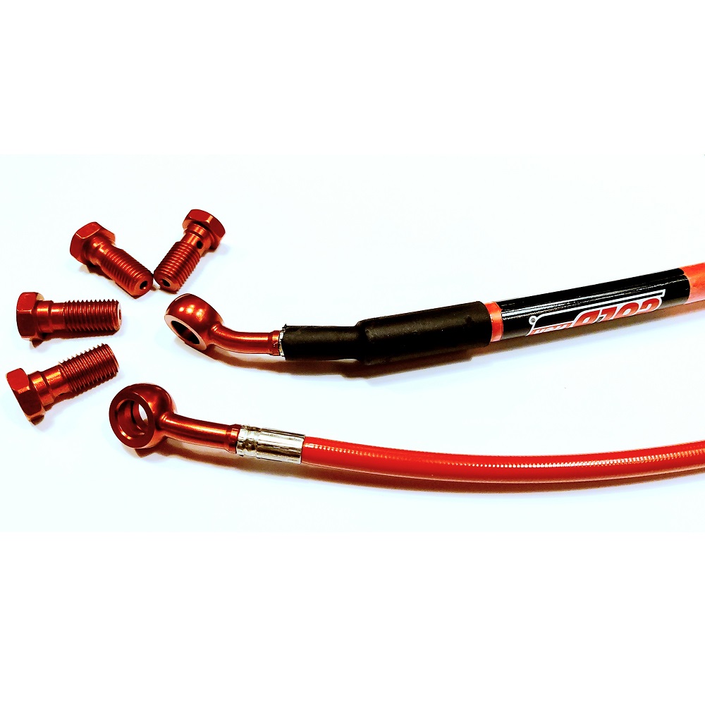 Bremsleitungs-Satz Honda CRF250/450R 19-> Rot Bremsleitungs-Satz Honda CRF250/450R 19-> Rot