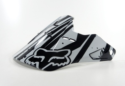 FOX V1 Kinderhelm Ersatzschild Undertow Helmet black/white