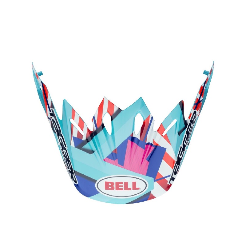 Bell Moto-9 Helm Visier Tagger Trouble blue Bell Moto-9 Helm Visier Tagger Trouble blue