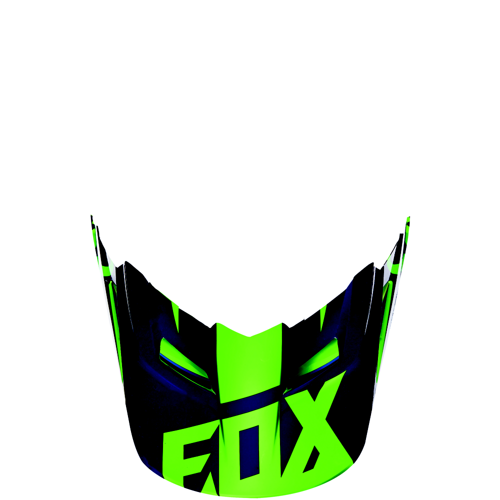 FOX V1 Helmet Visor Race Flou Green Gr: XS/S