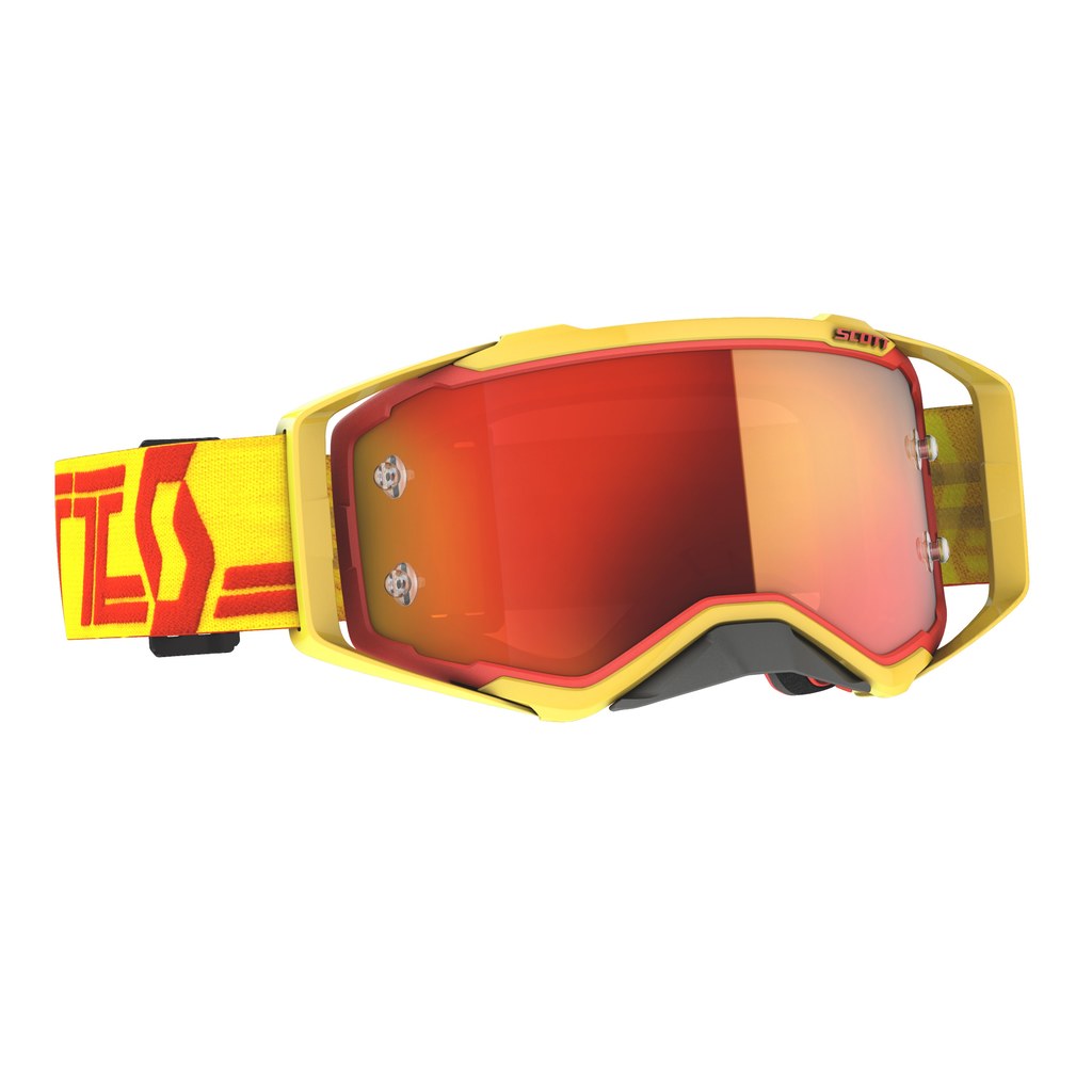 SCOTT Prospect MX Brille Yellow/Red / Orange Chrome Works