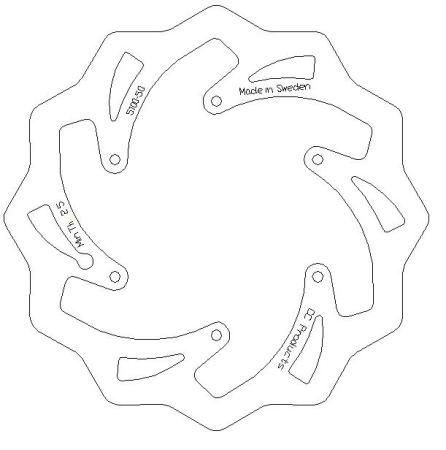 Bremsscheibe CC KTM vorn alle 89-, Husaberg vorn 00- Bremsscheibe CC KTM vorn alle 89-, Husaberg vorn 00-