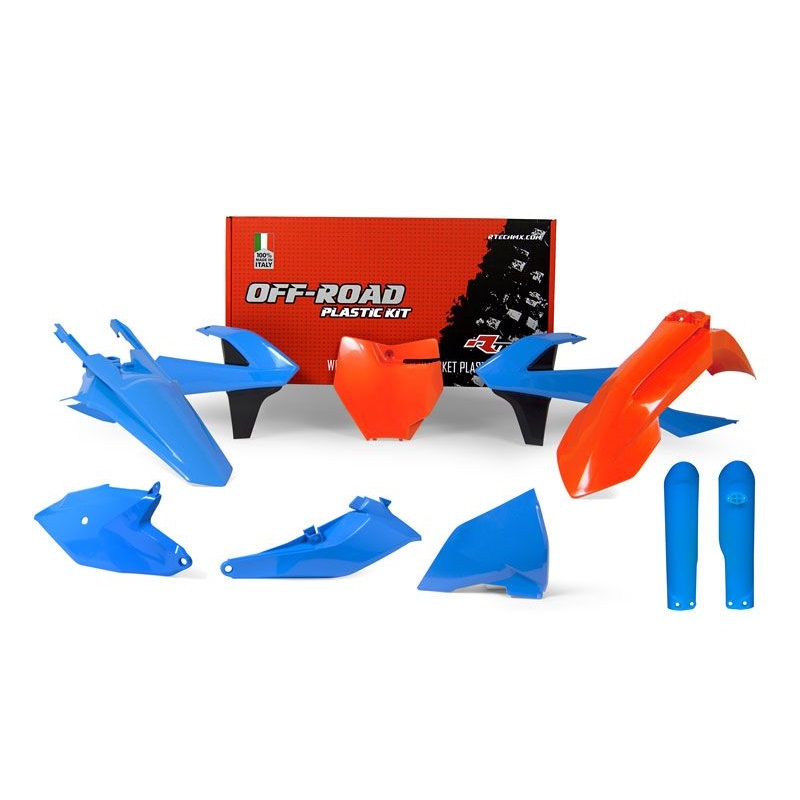 Race Tech Plastikkit passend bei KTM SX 85 18-> Light-Blue Orange 7 tlg. Race Tech Plastikkit passend bei KTM SX 85 18-> Light-Blue Orange 7 tlg.