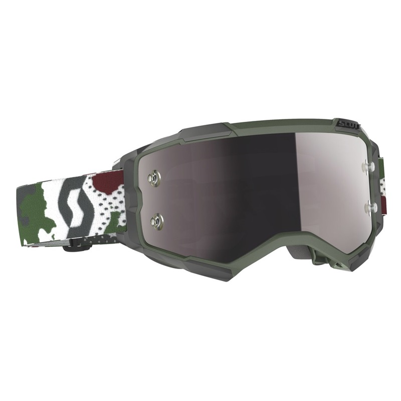 SCOTT Fury MX-Brille Dunkel Grün / Silber Chrome Works SCOTT Fury MX-Brille Dunkel Grün / Silber Chrome Works