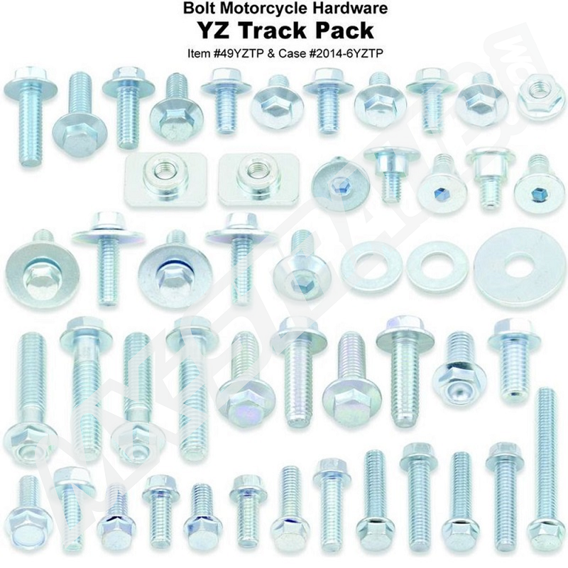 BOLT Track Pack Schraubenkit für Yamaha YZ und YZF Modelle ab 03-> BOLT Track Pack Schraubenkit für Yamaha YZ und YZF Modelle ab 03->
