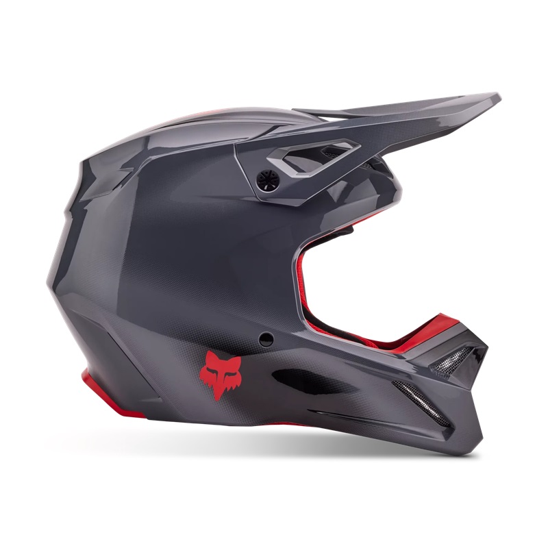 FOX MX-Helm V1 Interfere  Grau/Rot