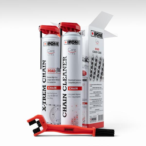 Ipone X-Tream Road Spray+Chain Cleaner + Bürste