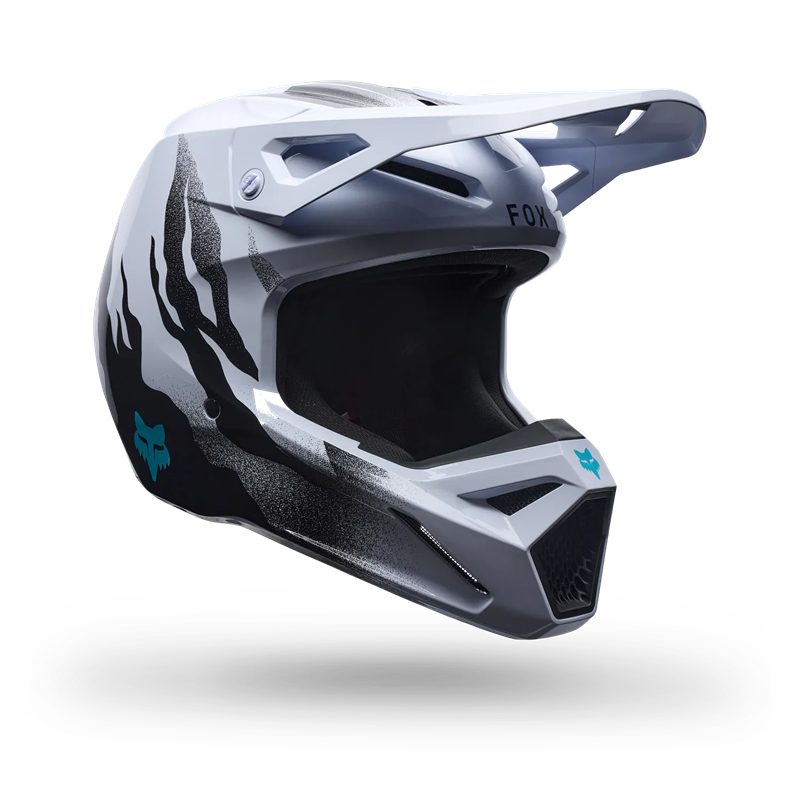 V1 Clutch MX-Helm Weiß/Schwarz