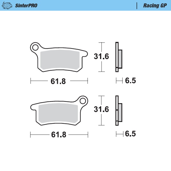 Moto-Master Bremsbelag KTM SX50 04-23 hinten Sinter Pro Racing GP Moto-Master Bremsbelag KTM SX50 04-23 hinten Sinter Pro Racing GP