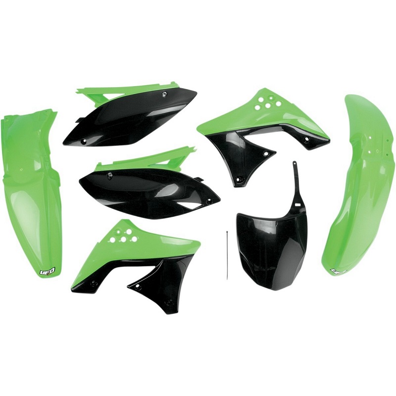 UFO Plastik-Kit Kawasaki KXF250 09/12 OEM Farbe UFO Plastik-Kit Kawasaki KXF250 09/12 OEM Farbe
