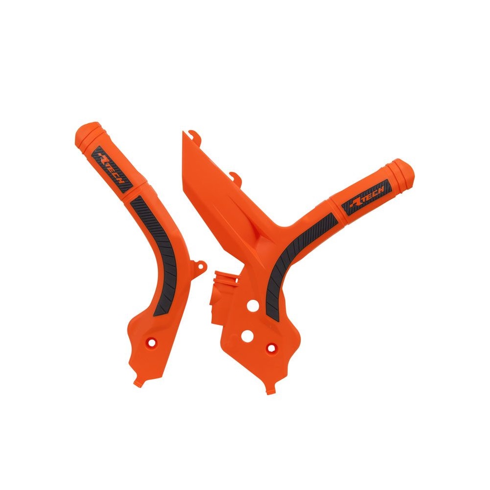 Rtech Grip Rahmenschützer KTM SX/F 19-, EXC 20- Orange Schwarz