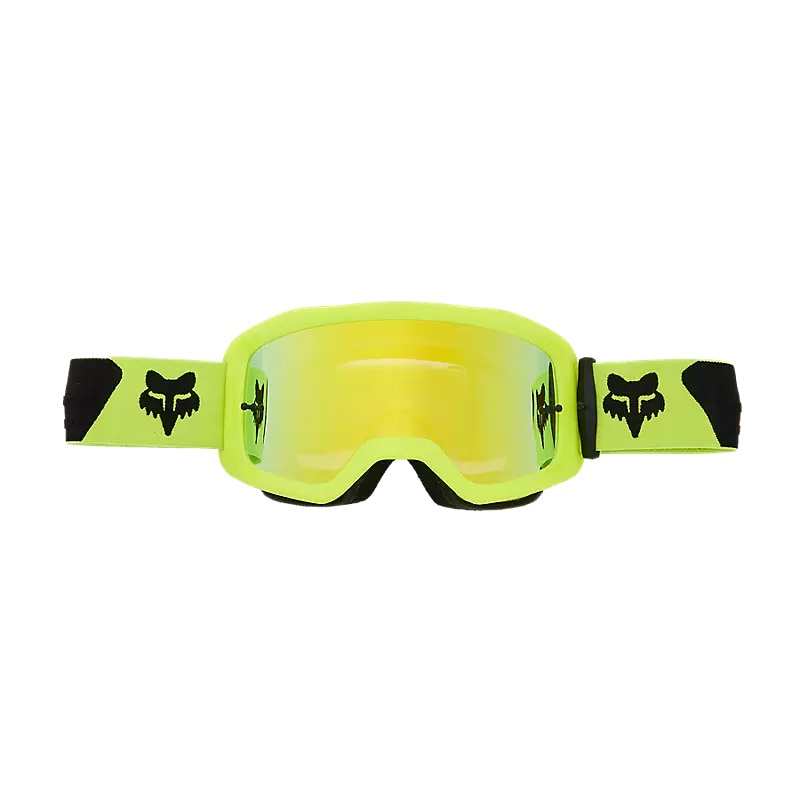 FOX MX-Brille Main Core Leucht Gelb - Verspiegelte Sichtscheibe FOX MX-Brille Main Core Leucht Gelb - Verspiegelte Sichtscheibe