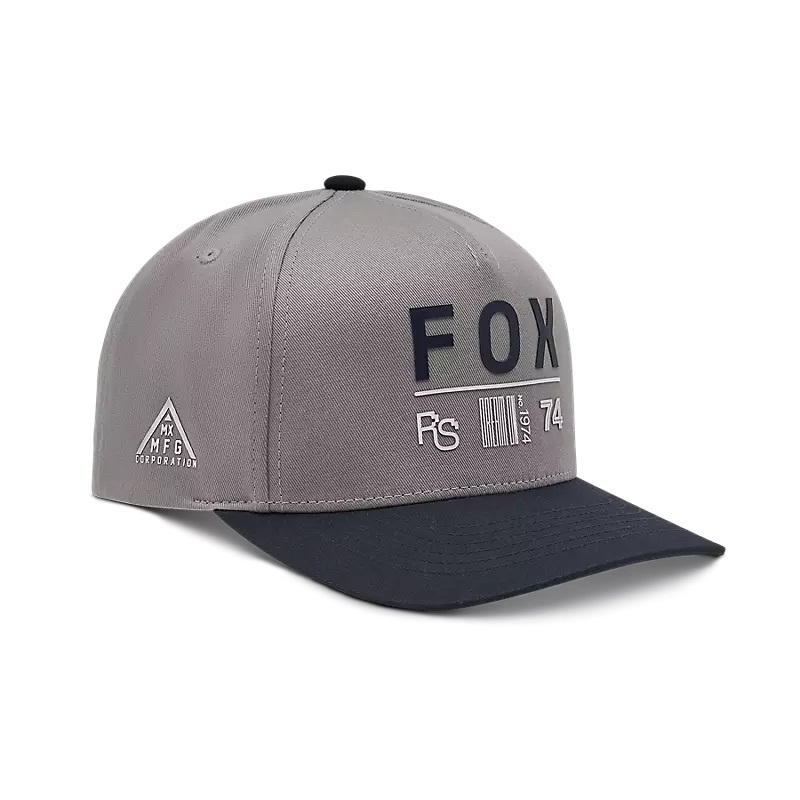 FOX Kinder Snapback-Kappe Race Spec Stahlgrau FOX Kinder Snapback-Kappe Race Spec Stahlgrau