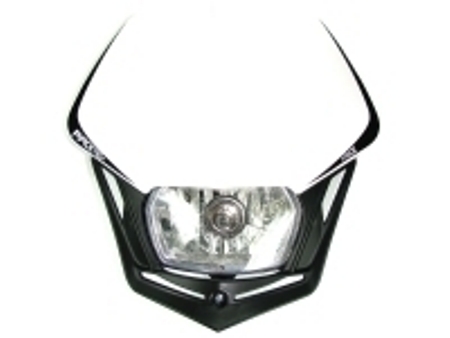 RACE TECH Lampenmaske V-Face schwarz/weiß (E)geprüft RACE TECH Lampenmaske V-Face schwarz/weiß (E)geprüft