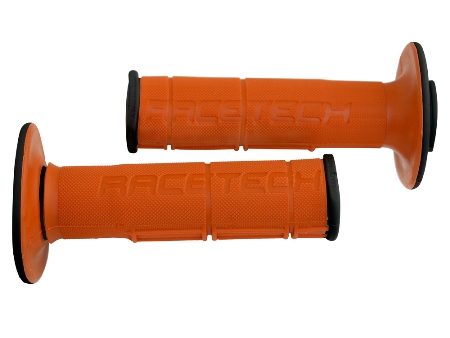 Griffgummi RACE TECH  DUAL  Farbe  schwarz/orange CR(F)+KTM
