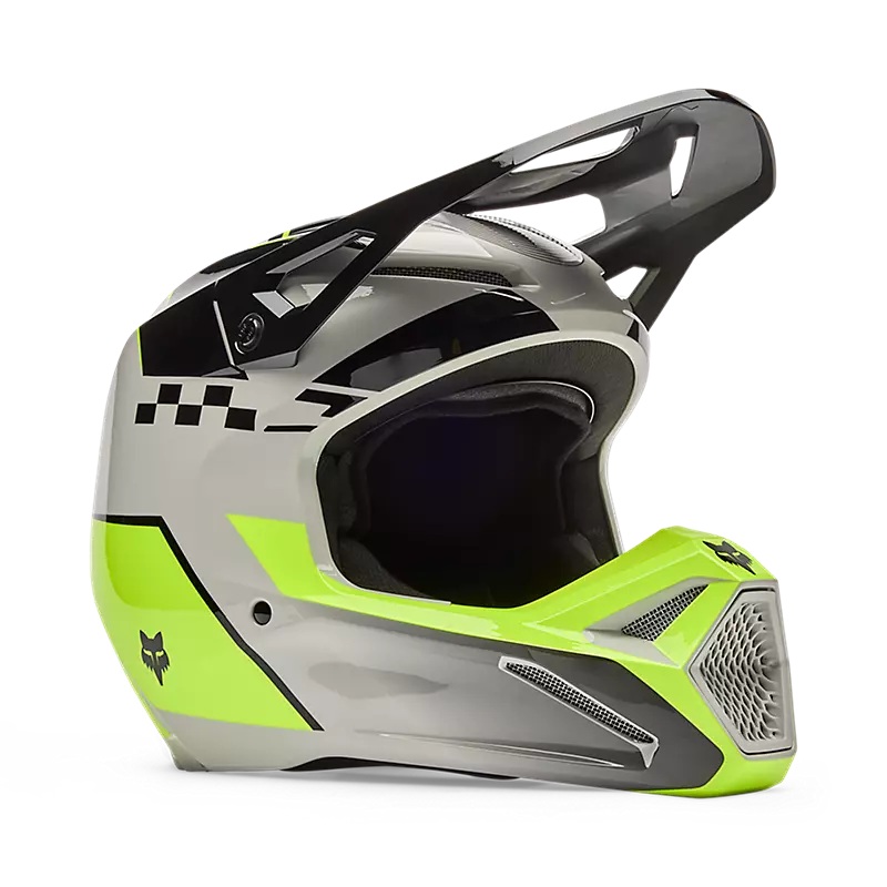 FOX V1 Collect MX-Helm Grau/Gelb FOX V1 Collect MX-Helm Grau/Gelb