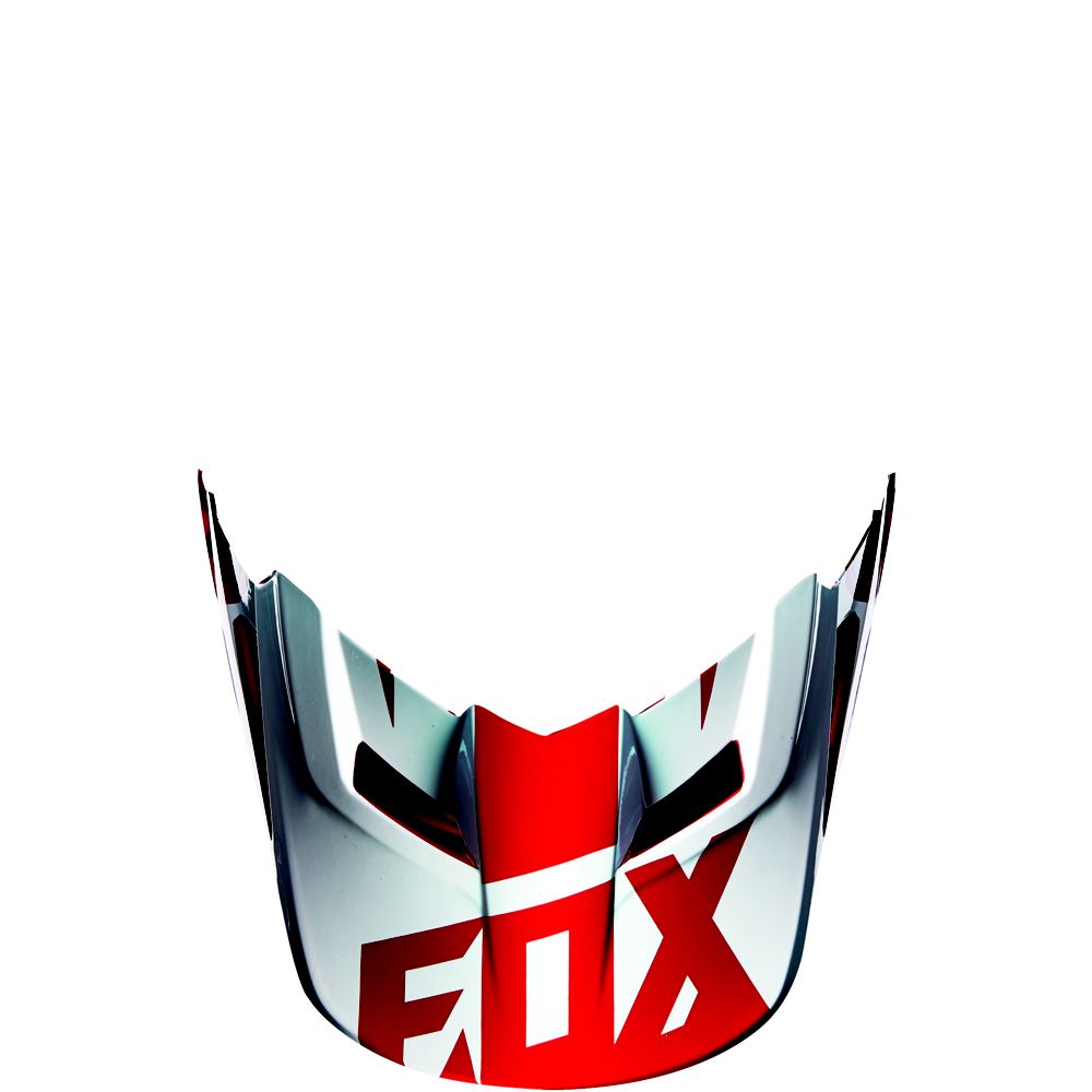 FOX V1 Helmet Visor Race Red Gr: M/L FOX V1 Helmet Visor Race Red Gr: M/L