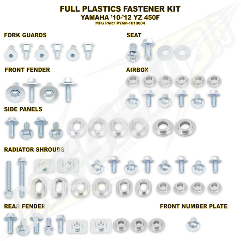 BOLT Schraubenkit für Plastikteile YZF 450 10-13