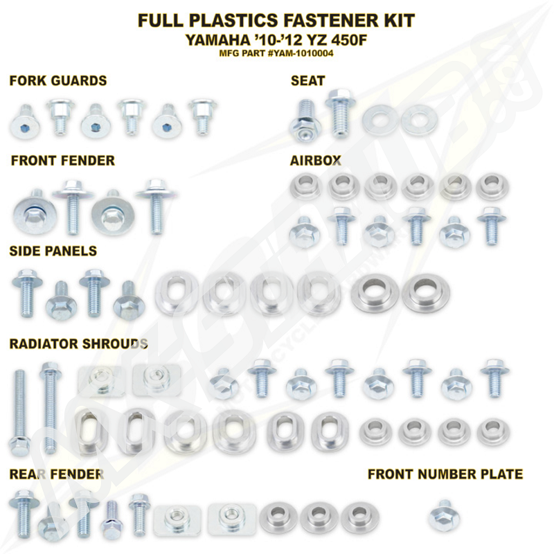 BOLT Schraubenkit für Plastikteile YZF 450 10-13 BOLT Schraubenkit für Plastikteile YZF 450 10-13