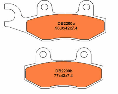 Delta Braking Bremsbelag vorn KX500 88-93 Delta Braking Bremsbelag vorn KX500 88-93